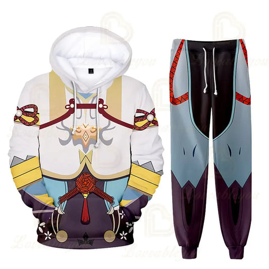 Fantasy RPG "Elemental Master" 3D Tracksuit Set (Hoodie + Pants)