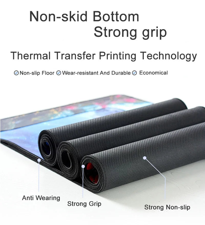 XXL Gaming Mouse Pad | Red & Black Anime Aesthetic