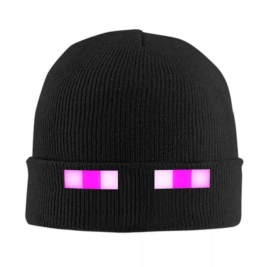 Pixel Gaming Beanie Hat - Purple Eyes Gamer Accessories