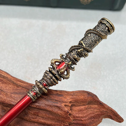 Black Myth: Wukong Ruyi Jingu Bang Jogo de Cajado de Metal Chinês Réplica de Arma Modelo Escultura Artesanato Decoração Colecionável Brinquedo Meninos Dropshipping Atacado Venda Quente Presentes Novo Presente de Chegad