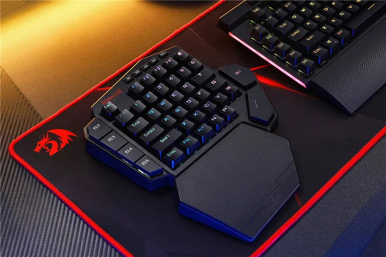 Wireless RGB One-Handed Mechanical Keyboard | 42 Keys Wrist Support