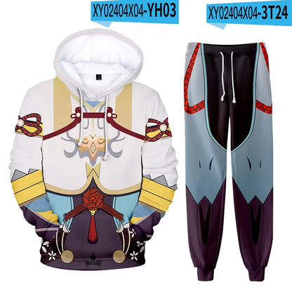 Fantasy RPG "Elemental Master" 3D Tracksuit Set (Hoodie + Pants)