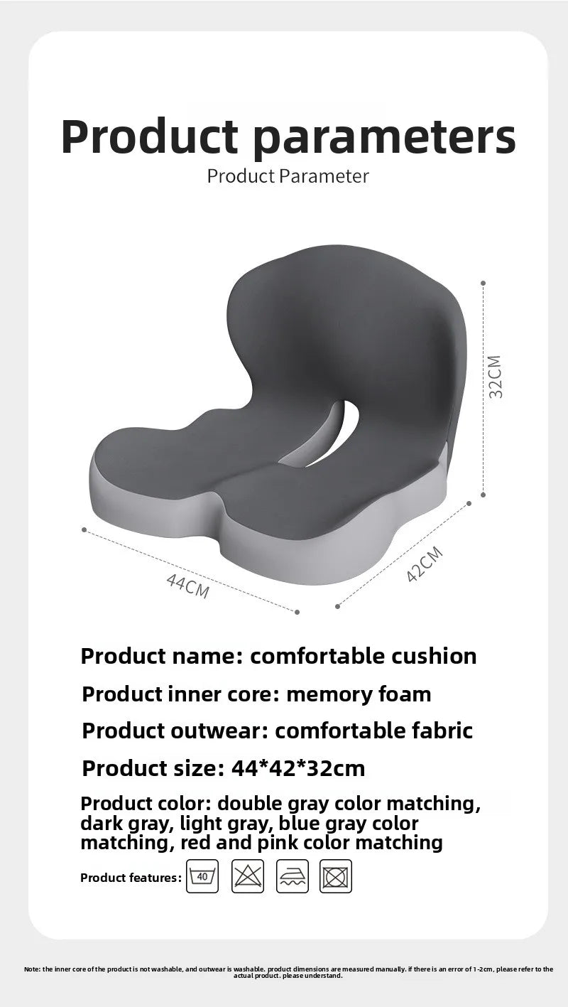 Ergonomic Memory Foam Seat Cushion for Office and Home - Aruen Store