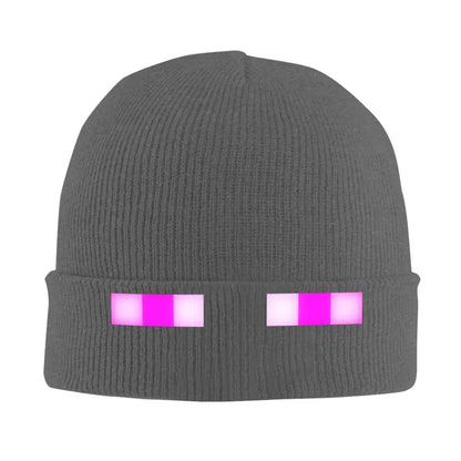 Pixel Gaming Beanie Hat - Purple Eyes Gamer Accessories