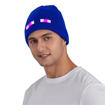 Pixel Gaming Beanie Hat - Purple Eyes Gamer Accessories