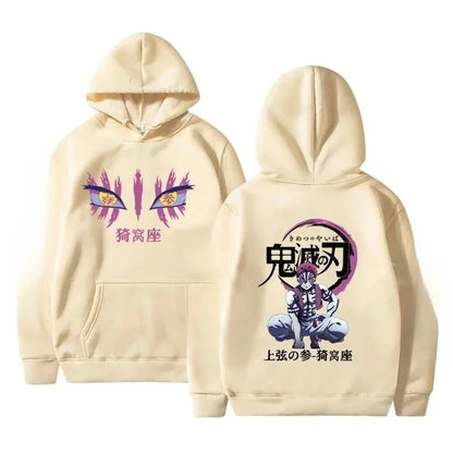 Akaza Comic Graphic Oversized Hoodie - Japanese Streetwear Winter Drop