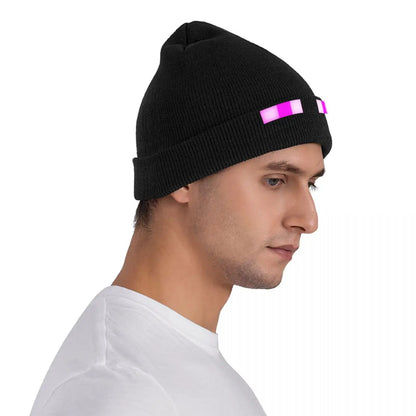 Pixel Gaming Beanie Hat - Purple Eyes Gamer Accessories