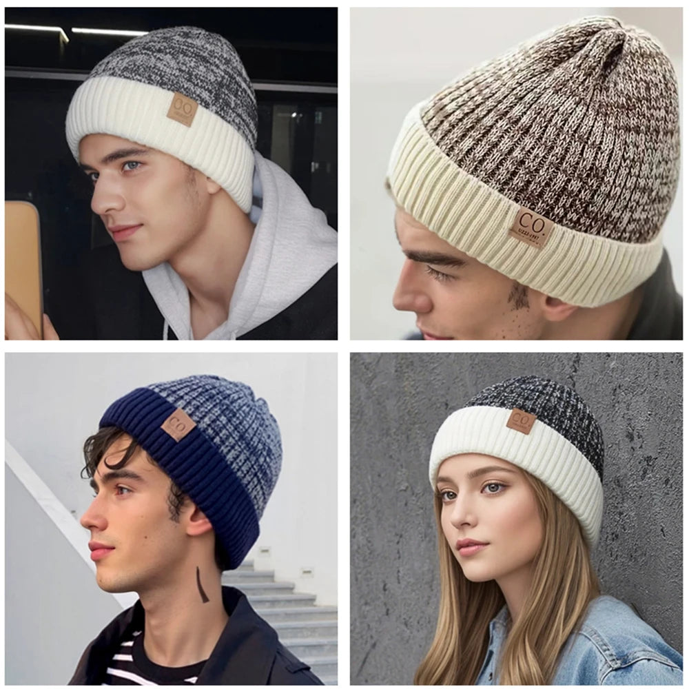 Fur Lined Beanie Hat - Warm Winter Skull Cap for Men & Women