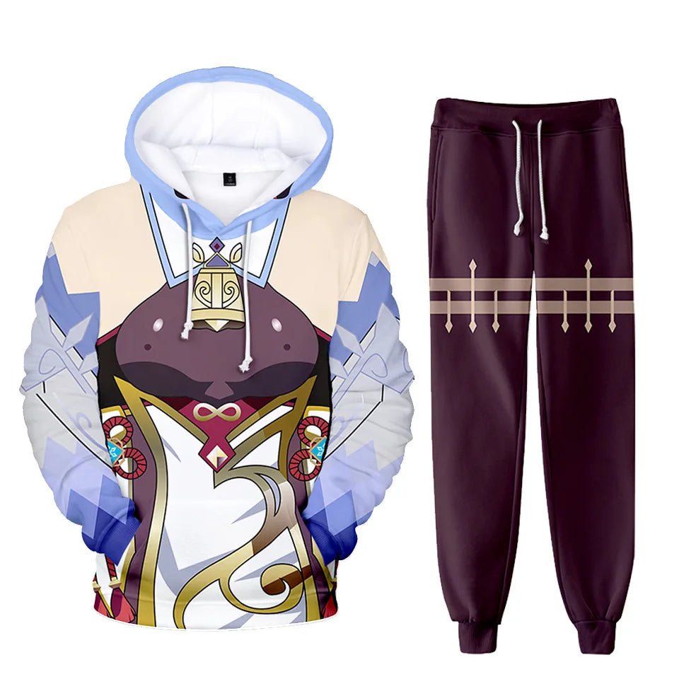 Fantasy RPG "Elemental Master" 3D Tracksuit Set (Hoodie + Pants)