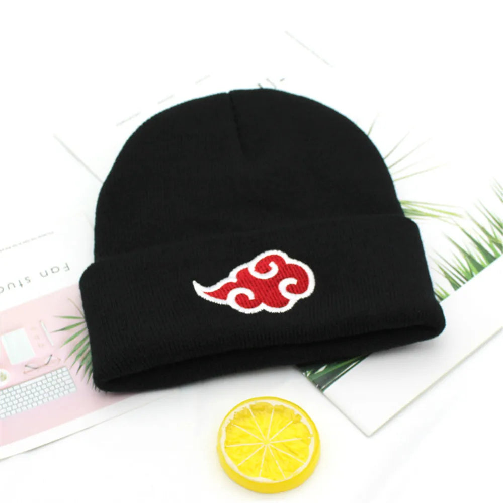 Beanie Ninja “Red Cloud Clan” — Winter Knit Hat • Geek Streetwear • Cozy Japanese-Style Cap