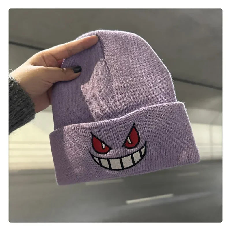 Unisex Anime Embroidered Beanie – Warm, Stylish & Winter-Ready