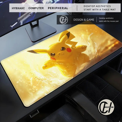 Artistic XXL Gaming Mouse Pad | Starry Night & Mascot