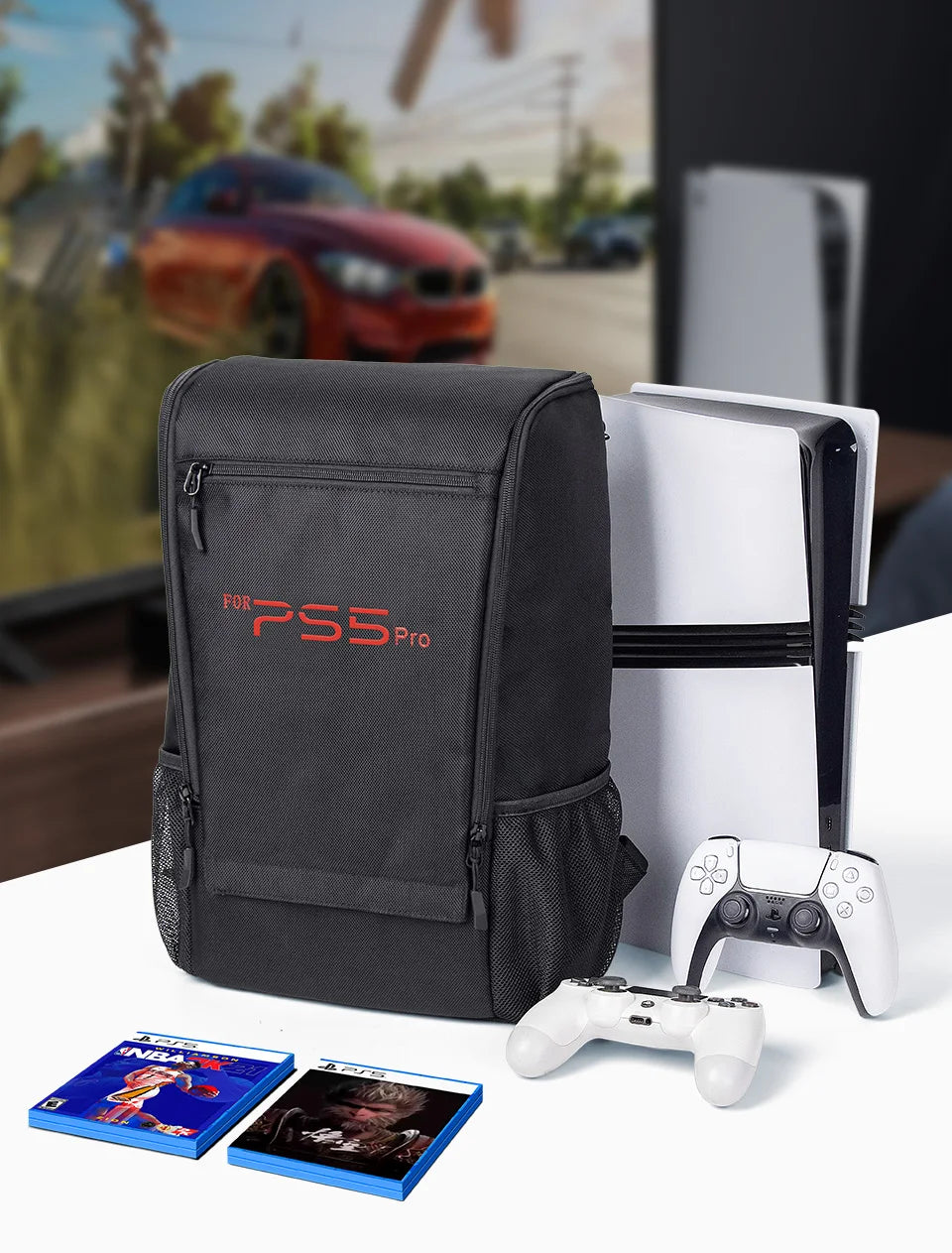 Gaming Console Travel Backpack – Large Capacity Protective Carrying Bag for Slim & Pro Consoles - Aruen Store