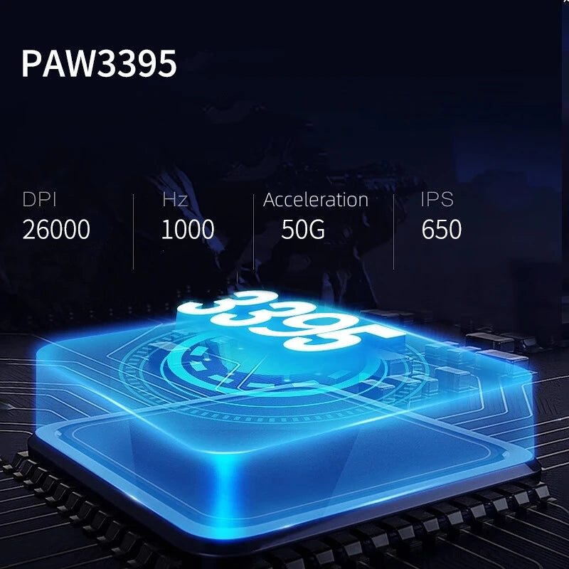 Redragon G62 Wireless Gaming Mouse – 2.4G + Bluetooth, 26,000 DPI Sensor, 6 Programmable Buttons, Ultra-Lightweight - Aruen Store